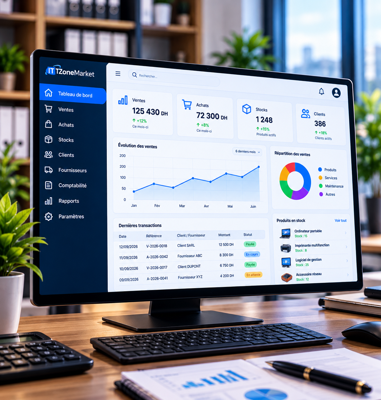 Logiciel de gestion commerciale pour entreprises – IT Zone Market
